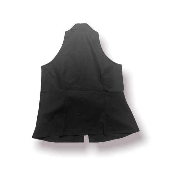 Saks Fifth Avenue Grunge Blazer Preppy Sleeveless Goth Professional Wear - Picture 2 of 6